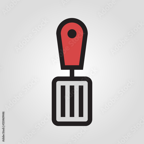 Spatula icon in trendy flat style isolated on grey background. Kitchen symbol for your design, logo, UI. Vector illustration, EPS10.