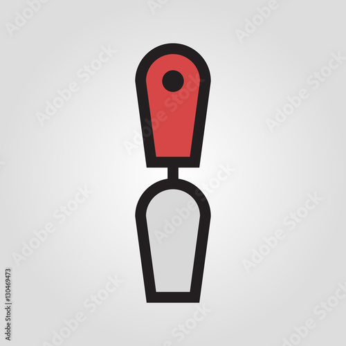 Spatula icon in trendy flat style isolated on grey background. Kitchen symbol for your design, logo, UI. Vector illustration, EPS10.