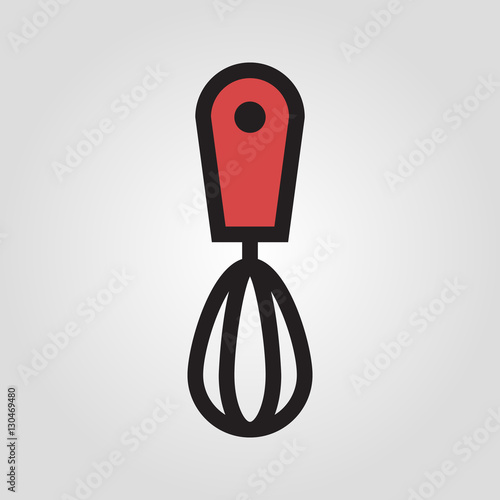 Hand whisk icon in trendy flat style isolated on grey background. Kitchen symbol for your design, logo, UI. Vector illustration, EPS10.