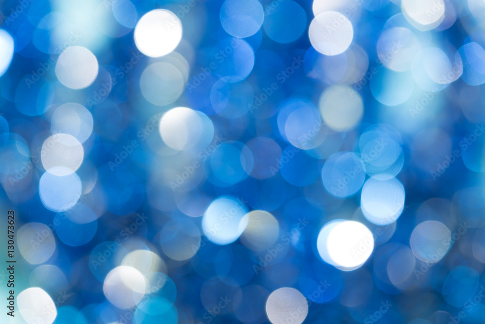 Fototapeta premium Christmas night lights bokeh background