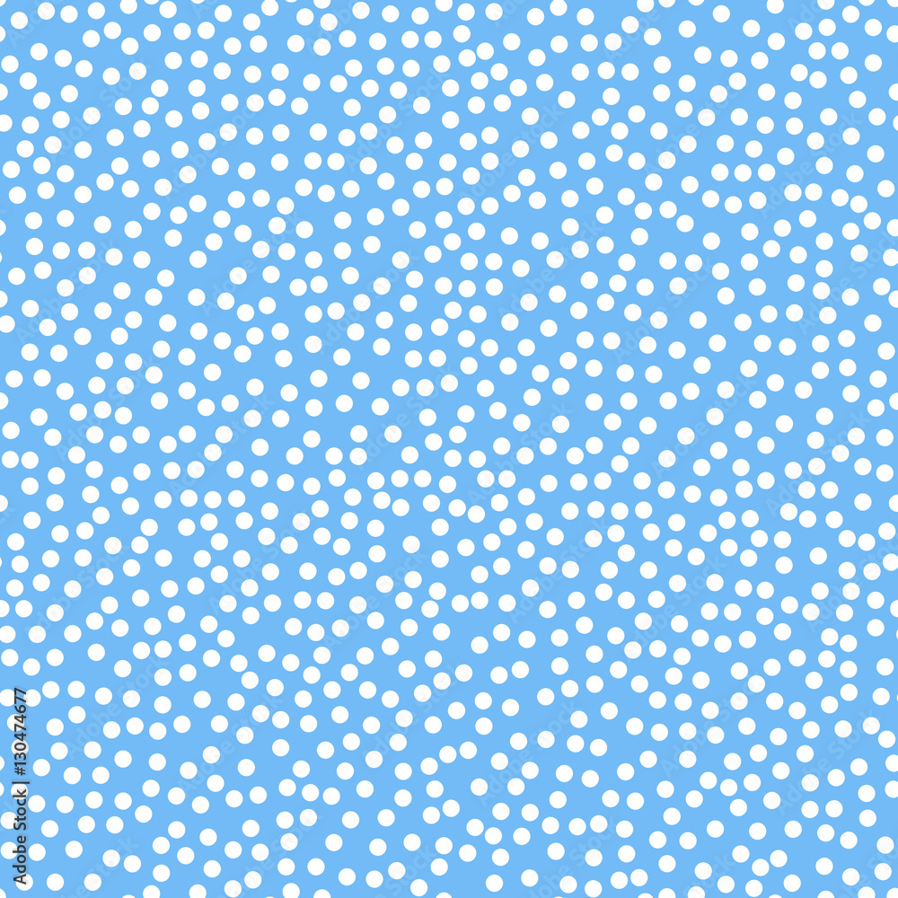 Seamless Blue Polka Dot pattern. Seam free polkadot wallpaper