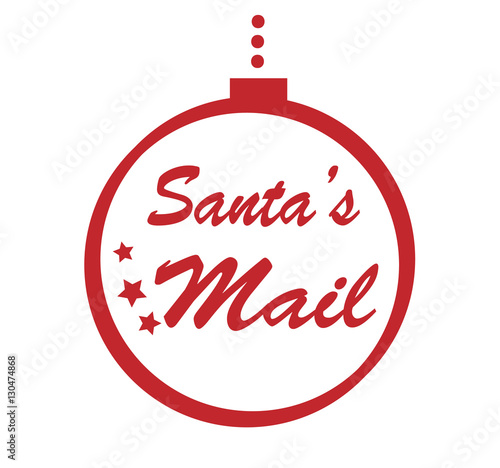 santas mail illustration