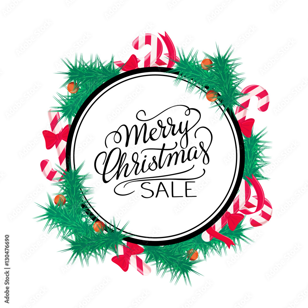Merry Christmas sale background. Vector art. Merry Christmas sale background. Vector art.