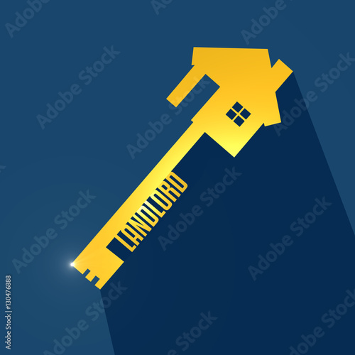 Golden Landlord House Key