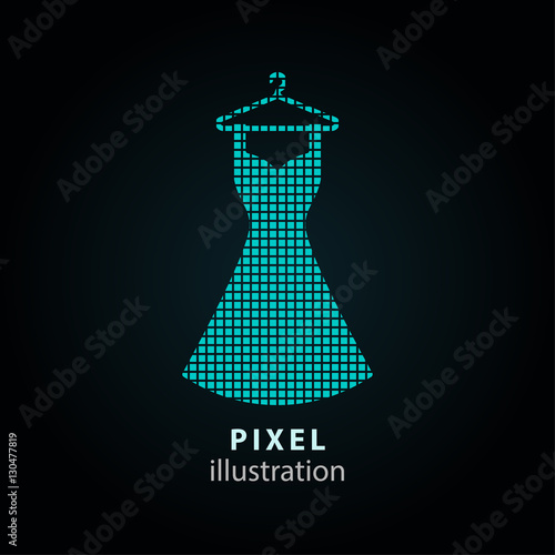 Dress - pixel illustration.