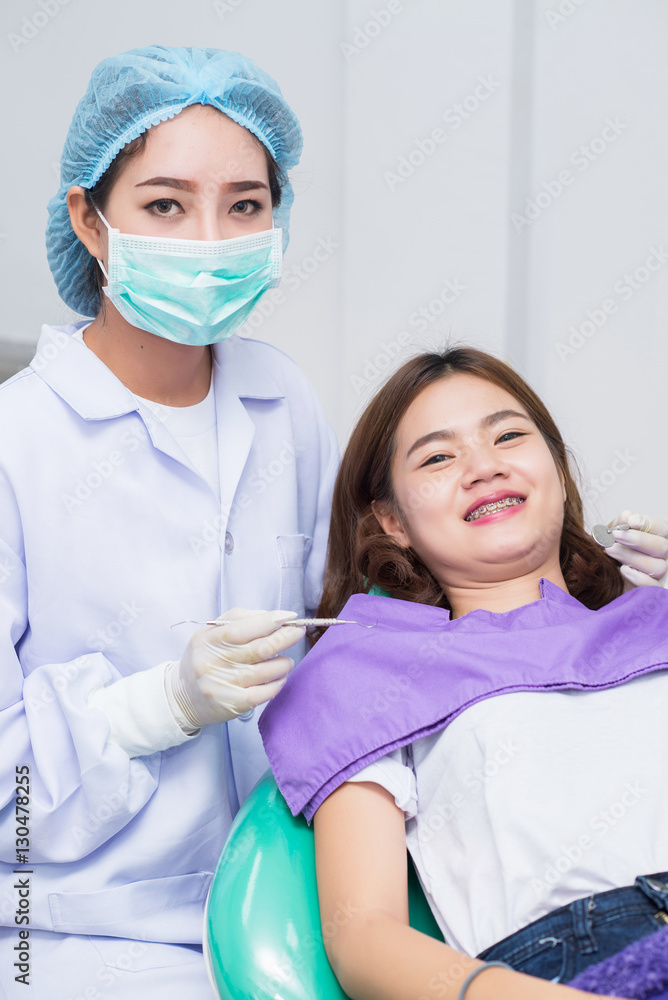 Dental treatment in clinic.. Dental treatment in clinic..