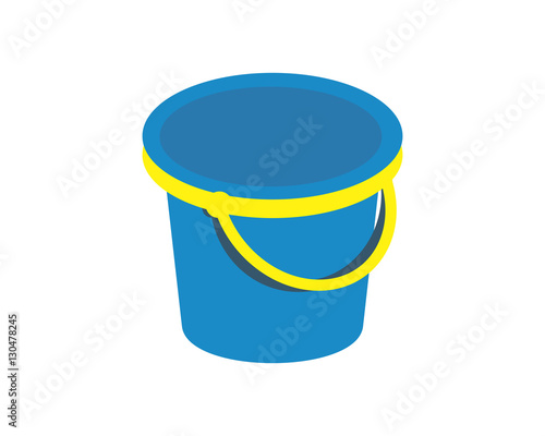 blue bucket icon