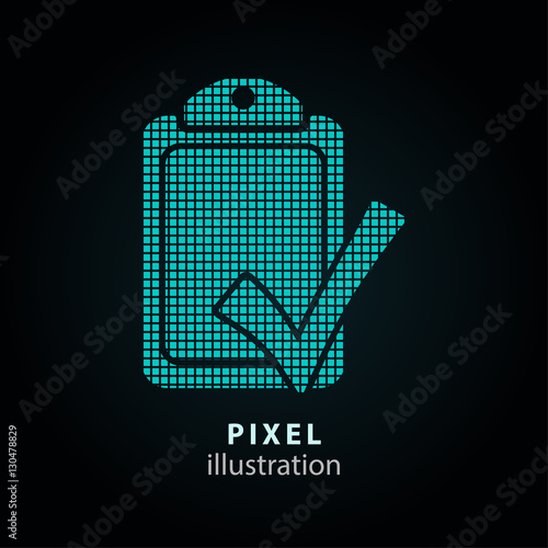 Checklist - pixel illustration.