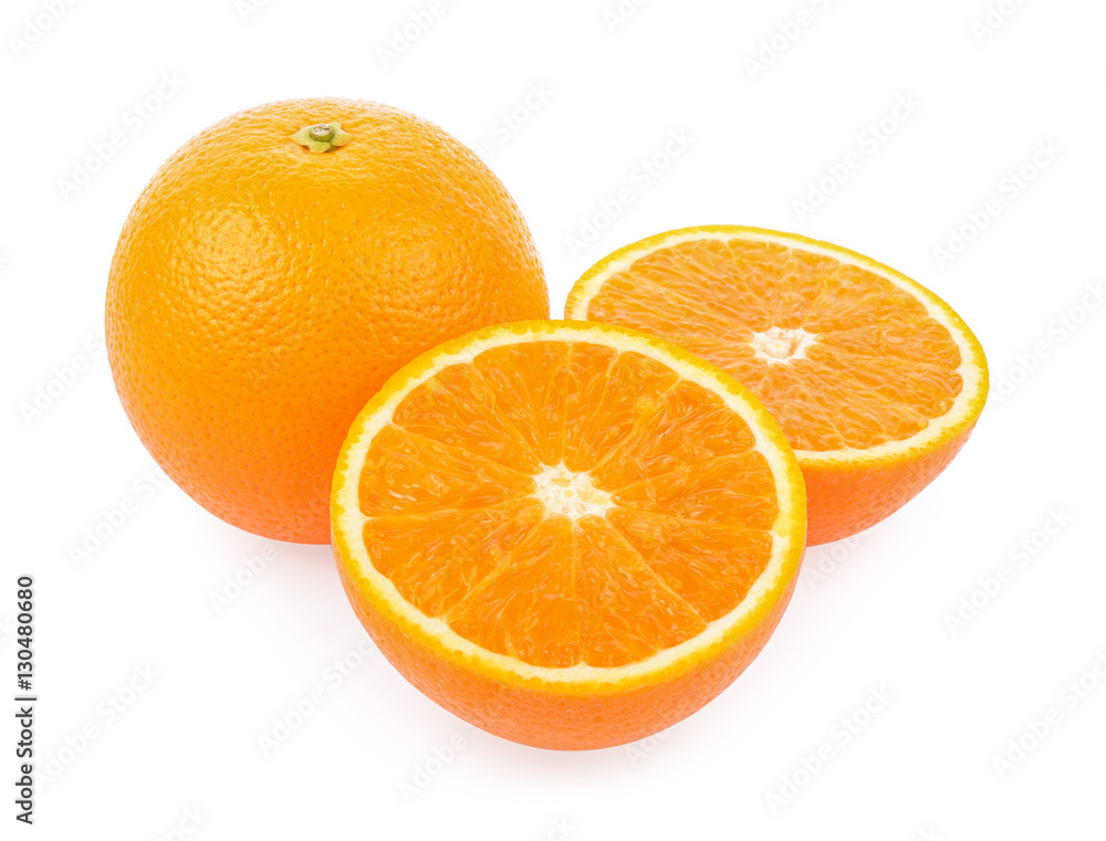 Orange fruit isolated on white background Orange fruit isolated on white background