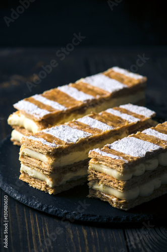 Millefeuille, french pastry photo