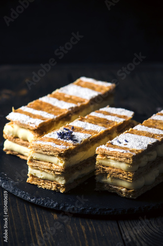 Millefeuille, french pastry photo