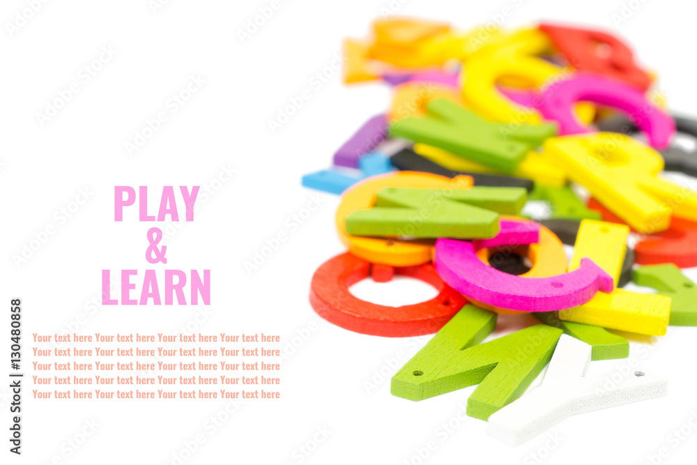 Fototapeta premium play and learn concept