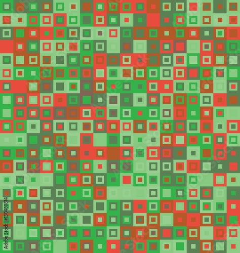 Abstract coloful seamless texture pattern from sqaures. Vector illustration