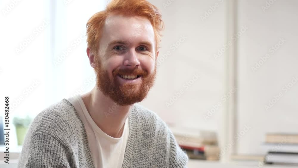 Portrait of Smiling Man with Red Hairs Portrait of Smiling Man with Red Hairs