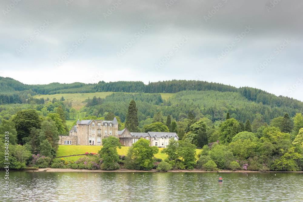 Beautiful Mansion near Loch Lomond of Scotland.
