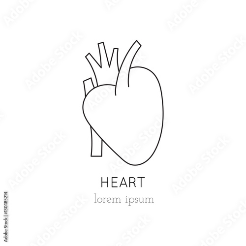 Heart line icon