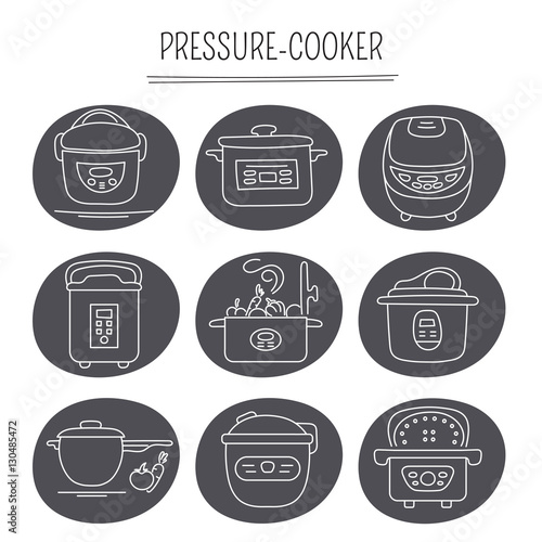 Pressure cookers set