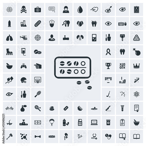 Medicine icon, vector icon set