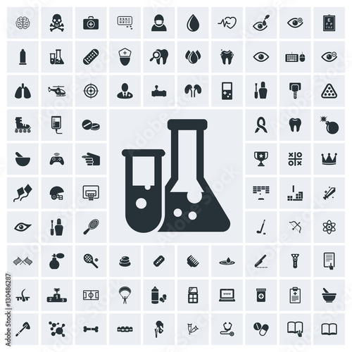 Laboratory icon, vector icon set