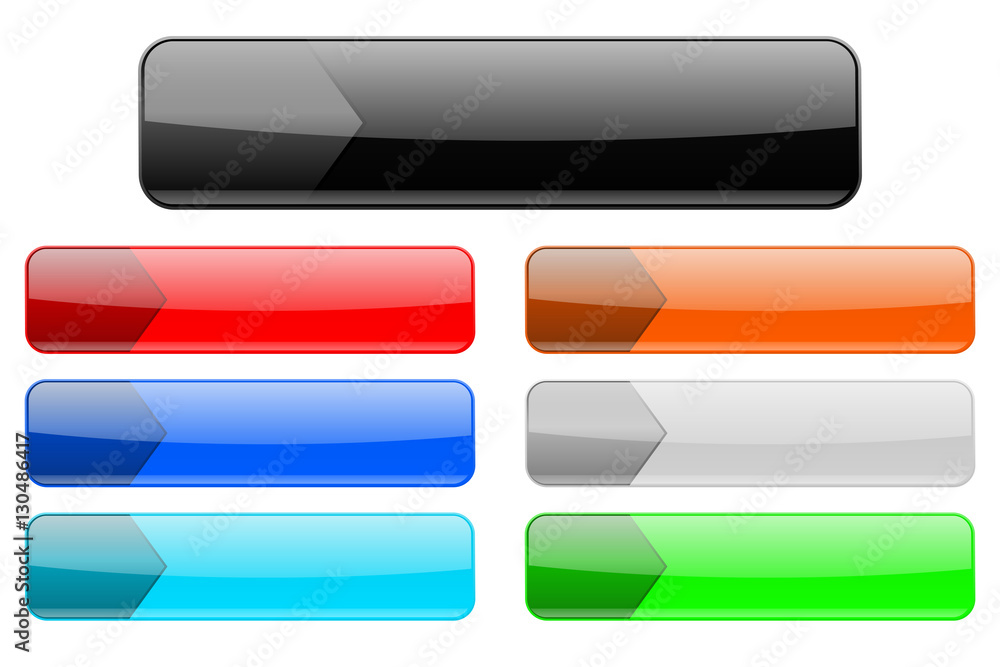 Menu buttons. Colored set of web interface icons Menu buttons. Colored set of web interface icons