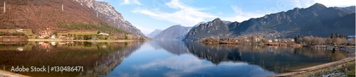 Fototapeta Naklejka Na Ścianę i Meble -  Panoramic view of Lake Idro in Sabbia Valley - Brescia - Italy