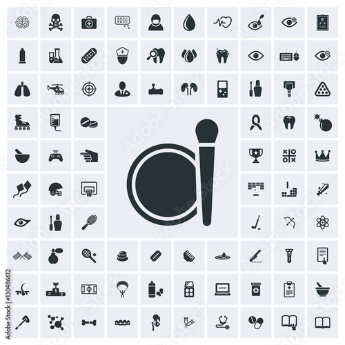 Make up icon, vector icon set