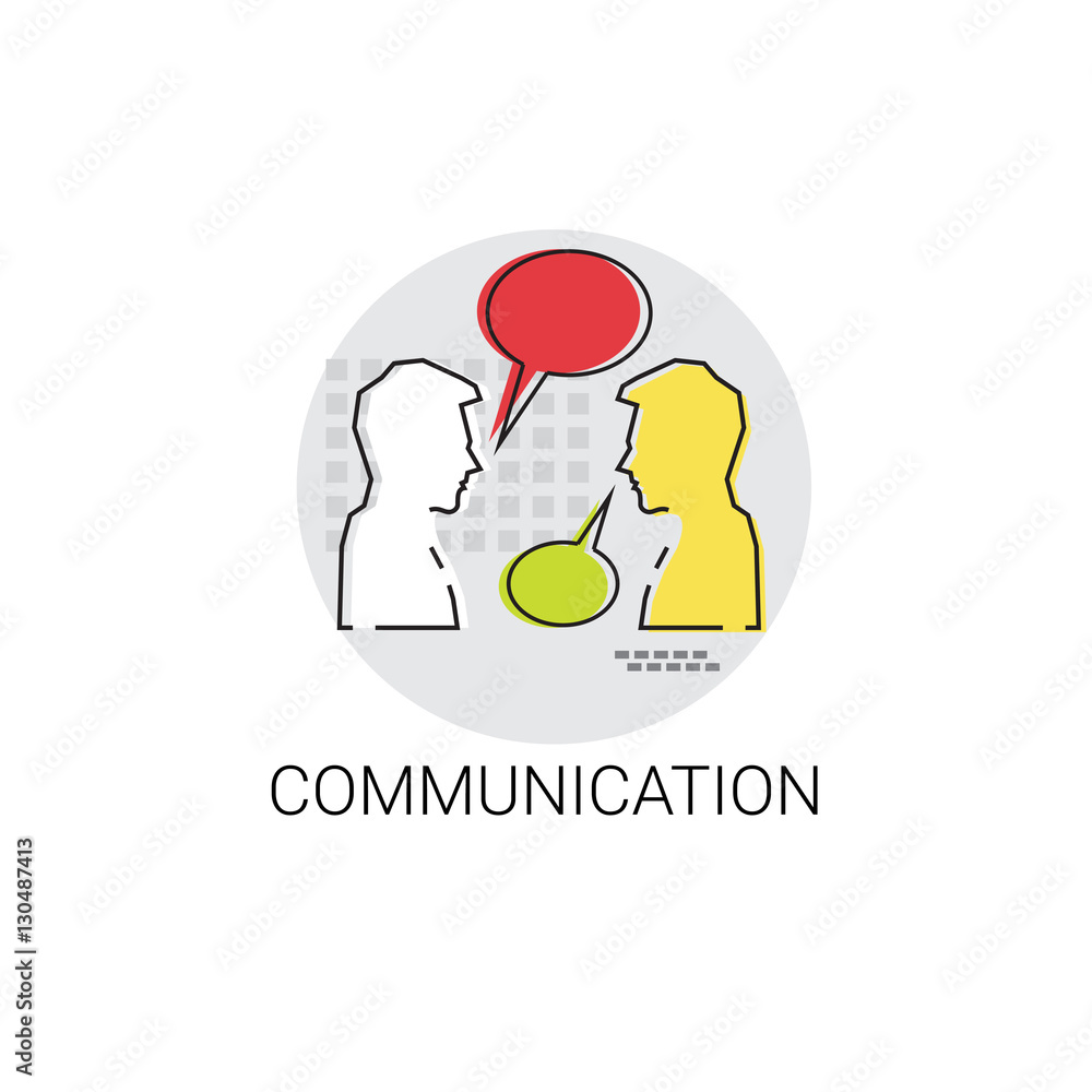 Social Network Communication People Chat Icon Vector Social Network Communication People Chat Icon Vector