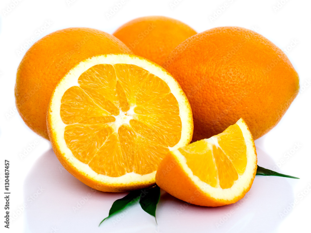 fresh orange isolated on white background fresh orange isolated on white background