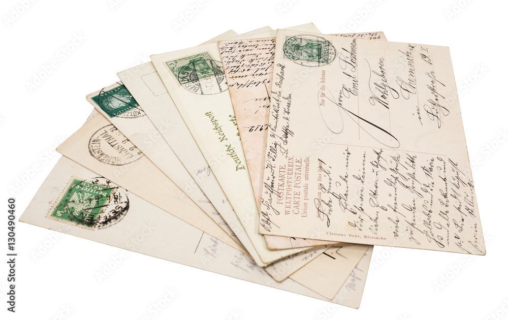 Obraz premium alte antike postkarte, postkarten um 1900