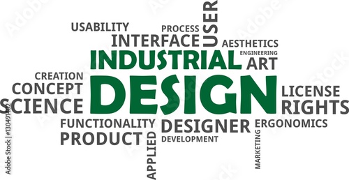 word cloud - industrial design