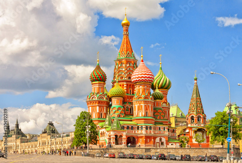 Cathedral of St. Basil at the Red Square in Moscow, Russia.