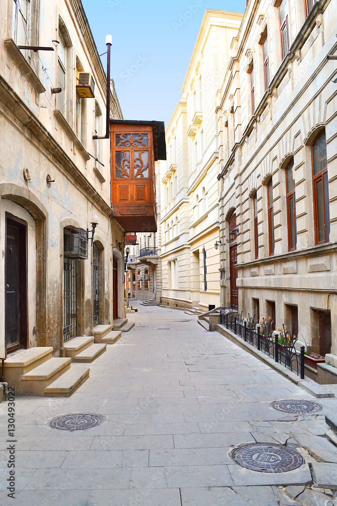 Street in the Old city - Baku, Azerbaijan