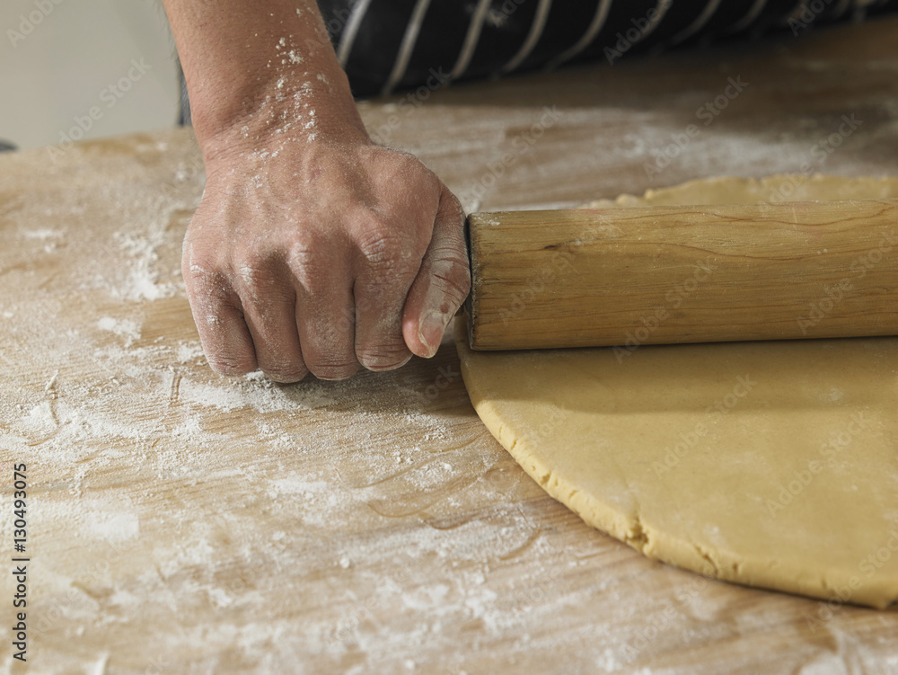 rolling flour rolling flour