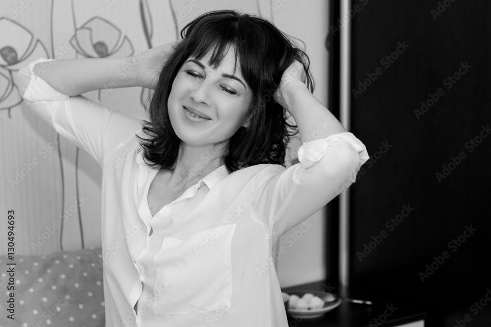 Fototapeta premium Woman in bed