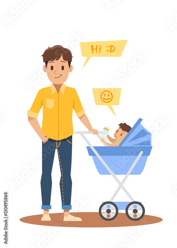 single father character design