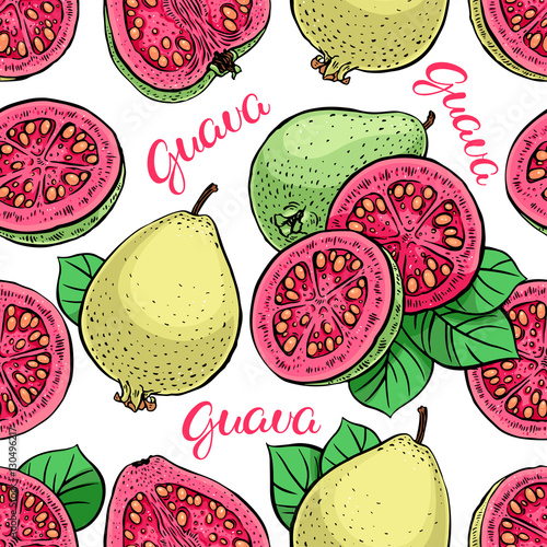 seamless ripe guava