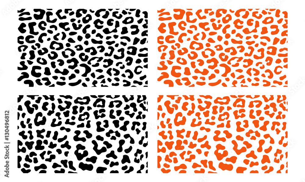 Naklejka premium Simple Leopard Cheetah Jaguar Wildlife Vector Skin Pattern