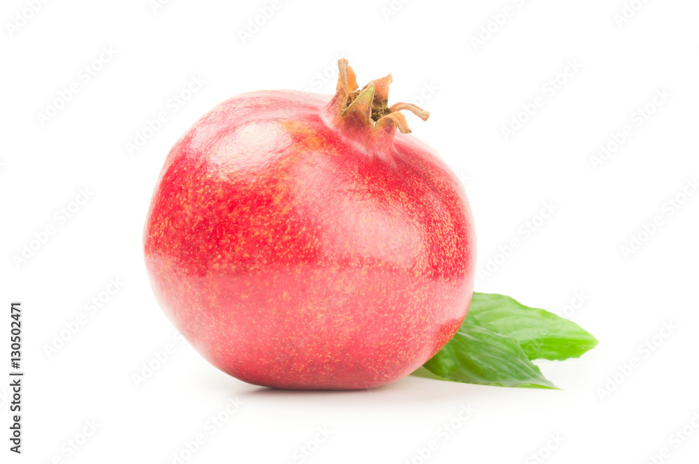 Garnet fruit isolated on a white background cutout Garnet fruit isolated on a white background cutout