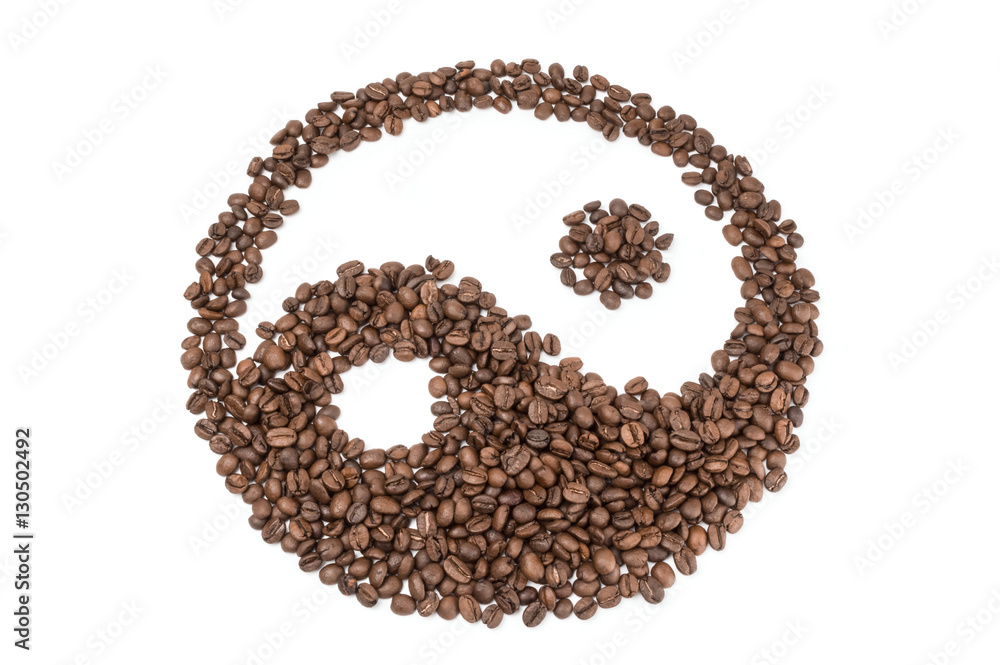 Brazilian coffee on a white background. Clipping path Brazilian coffee on a white background. Clipping path