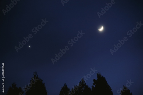 月と金星