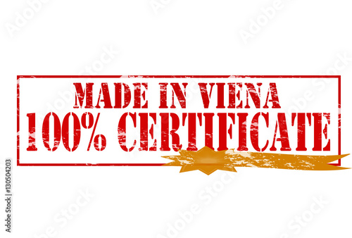 Made in Vina one hundred percent certificate