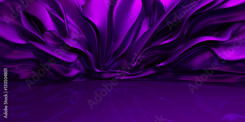 Purple background with swaying cloth photo