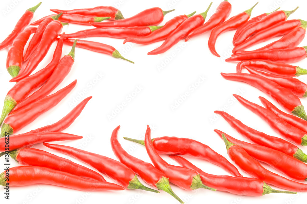 Cayenne pepper isolated on a white background cutout Cayenne pepper isolated on a white background cutout