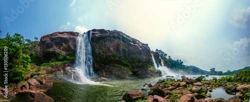 Athirappilly water falls, Thrissur district, Kerala state, India photo