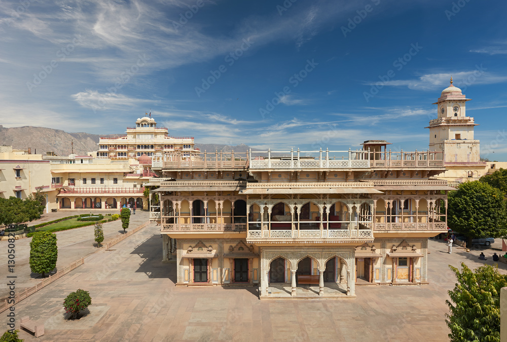 Mubarak Mahal in Jaipur City Palace, Rajasthan, India.