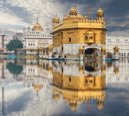 The Golden Temple, located in Amritsar, Punjab, India. photo