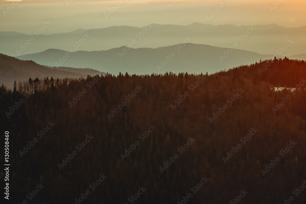 Obraz premium Beautiful Red Sunset