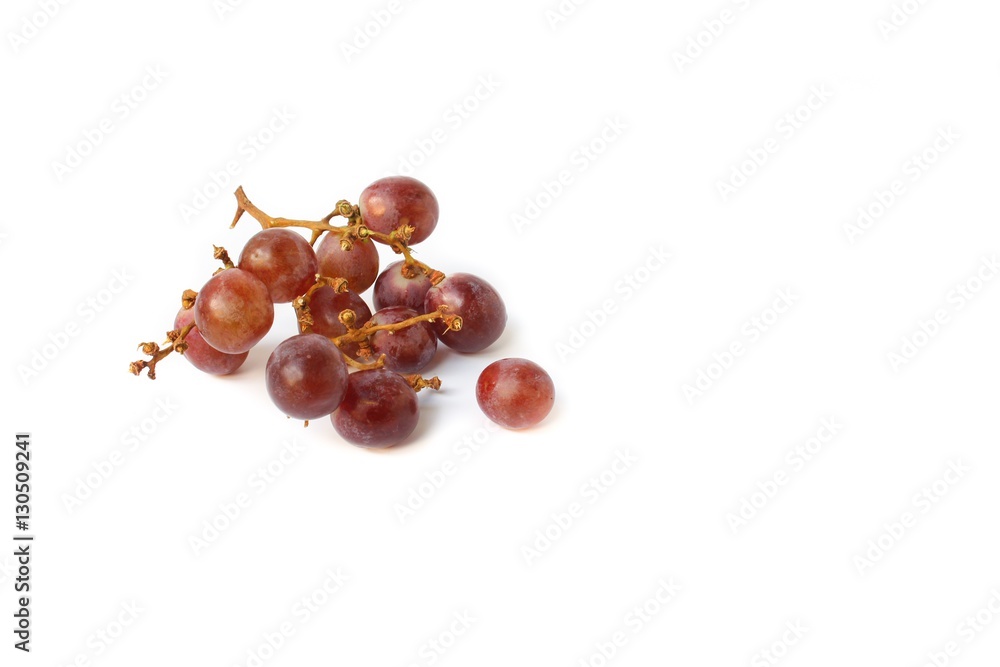 Obraz premium Grape red fresh on white background