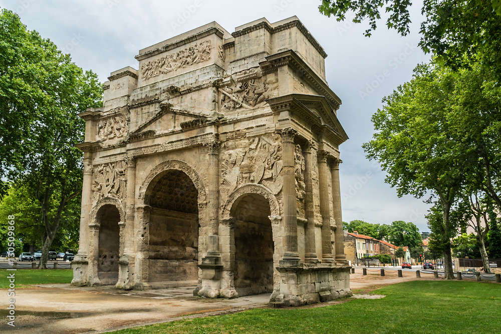 Triumphal Arch of Orange (Arc de Triomphe d Orange). France.
