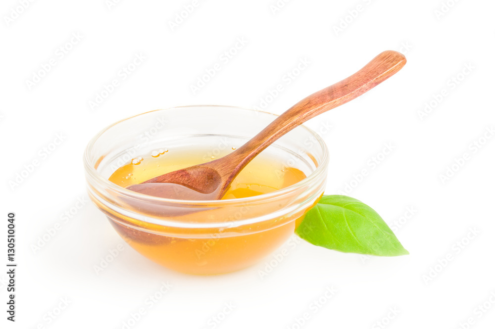 Honey isolated on a white background cutout Honey isolated on a white background cutout